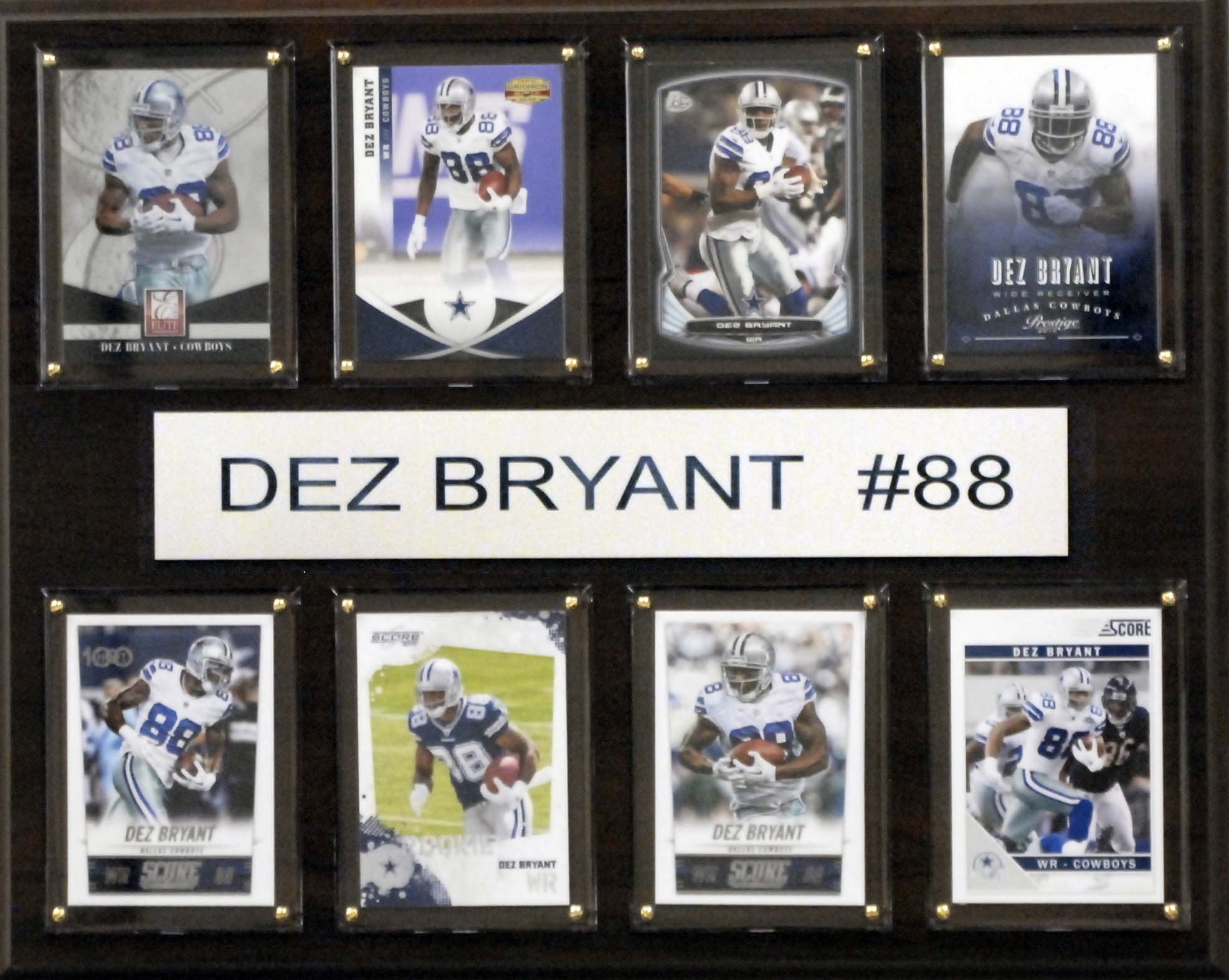 Pièce Collector Dez Bryant Dallas Cowboys - Cadre Argenté Highland Mint, édition Limitée 4/1000