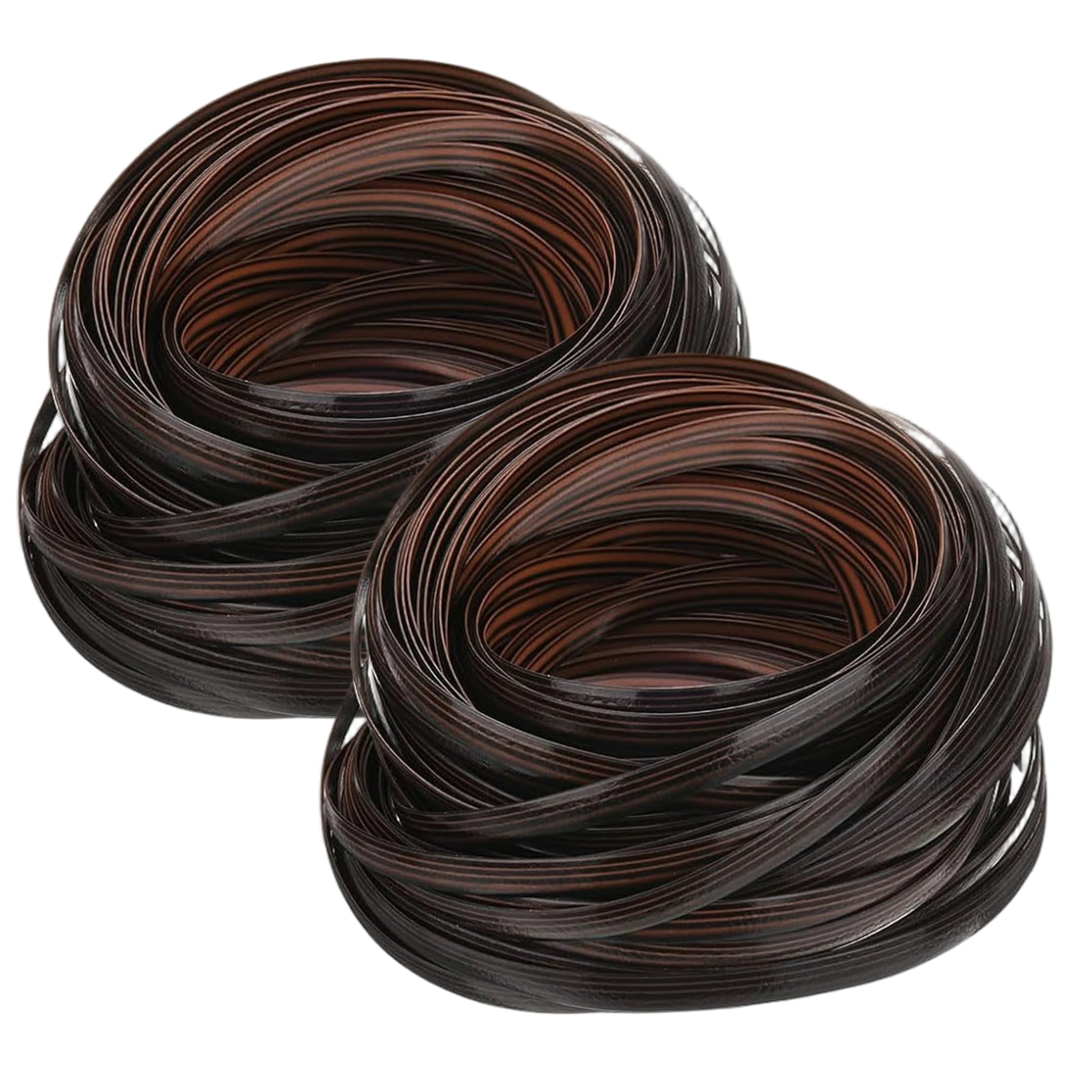 Kit de réparation en osier rotin PE brun foncé pour meuble patio chaise canapé et panier