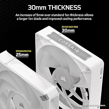 Amazon.com: CORSAIR iCUE Link RX140 MAX RGB 140mm PWM Thick Fans