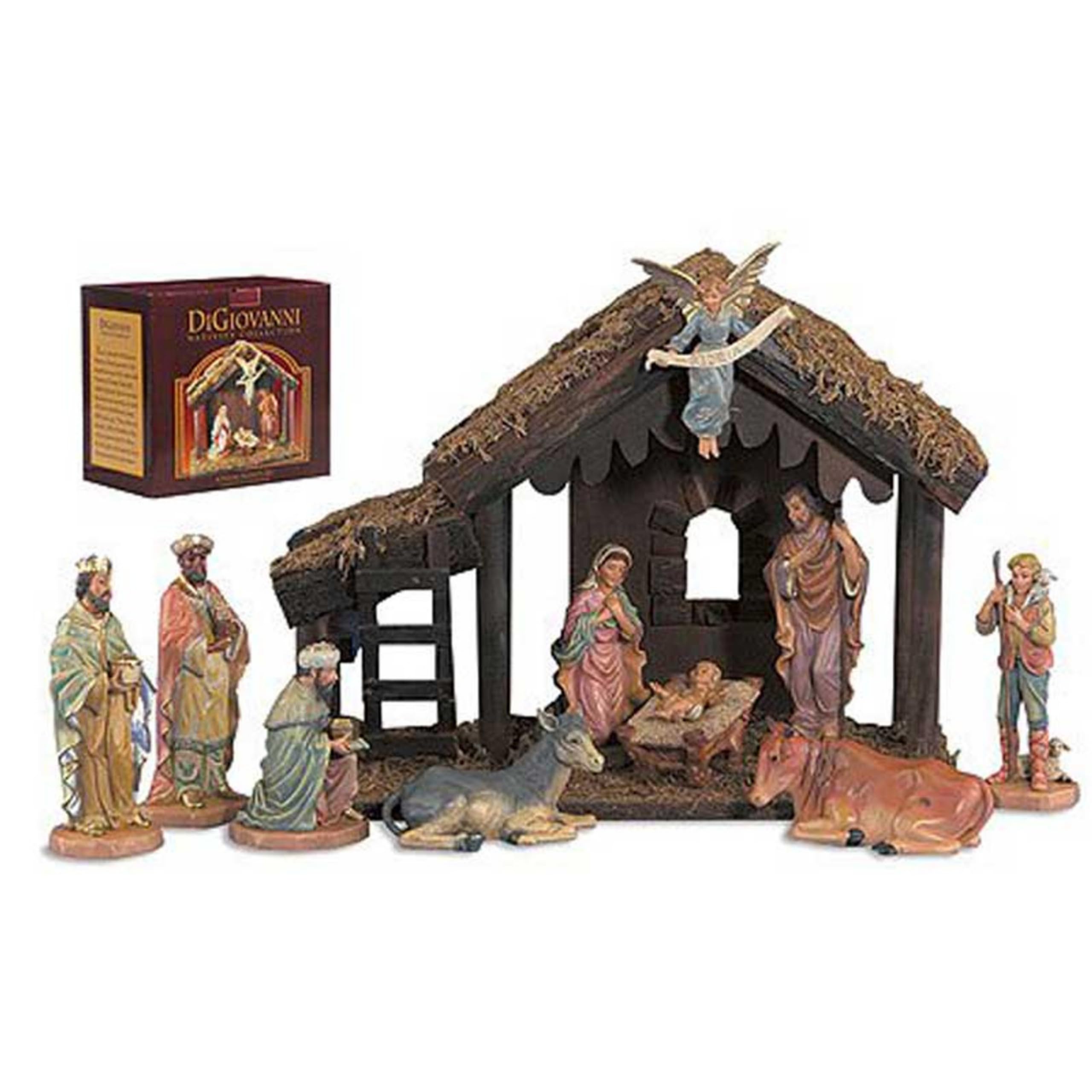 Christian Brands Complete 10 Piece Nativity Set. Real Life 6