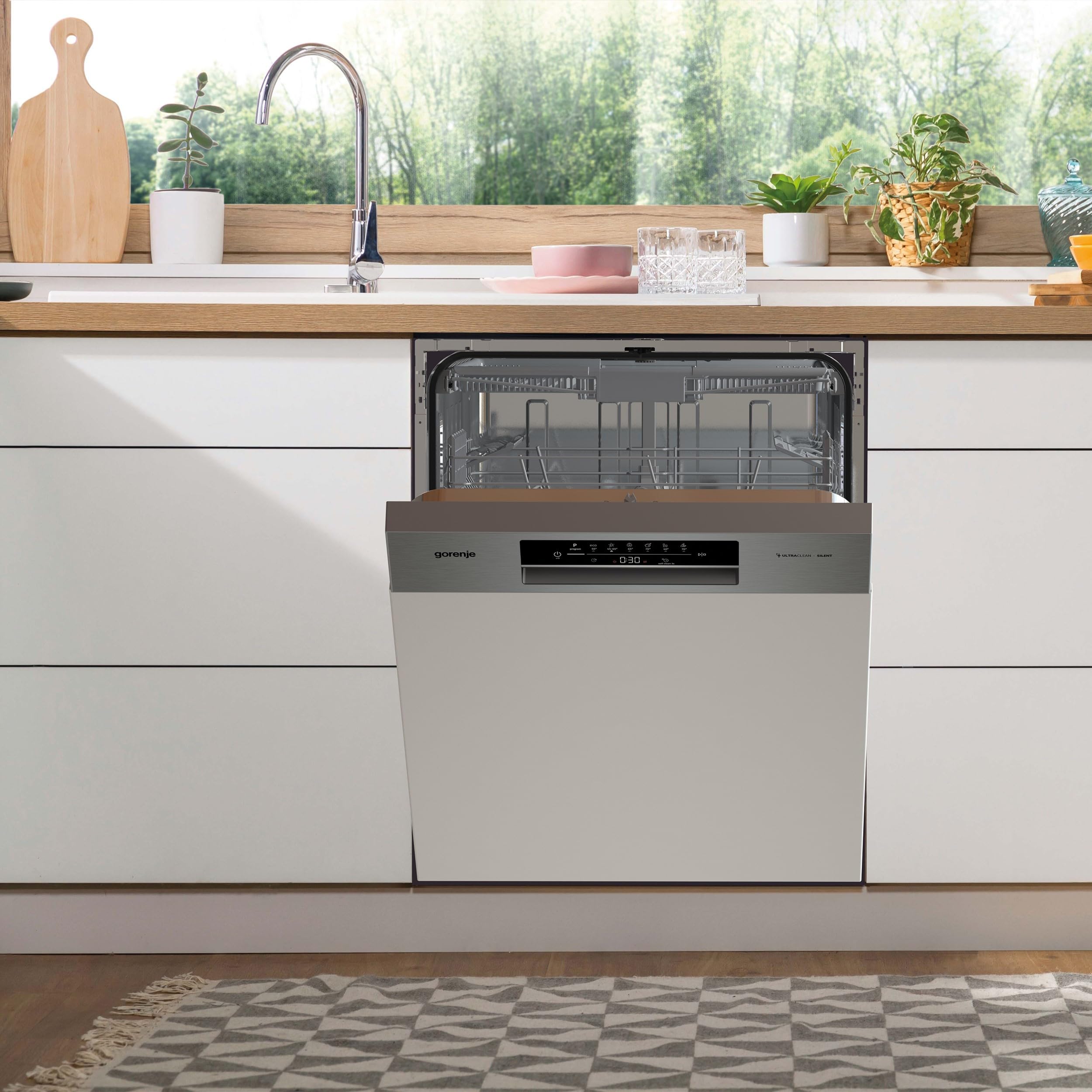 Gorenje GI643D91X Geschirrspüler/Einbaugerät/Integrierbar/60 breite/16 Maßgedecke/6 Programme/15 min SpeedWash/Intensivprogramm/ECO-Programm/Hygieneprogramm/EEK: D/Einbaumaße (HxBxT): 82 x 60 x 57,5cm