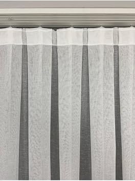Ev Depo Home Taç Naturel Keten Tül Perde Pilesiz Düz Dikim Ekstrafor Büzgü Tek Kanat TACNTRLKTNEKSTRFR, Ekru, 120 x 250