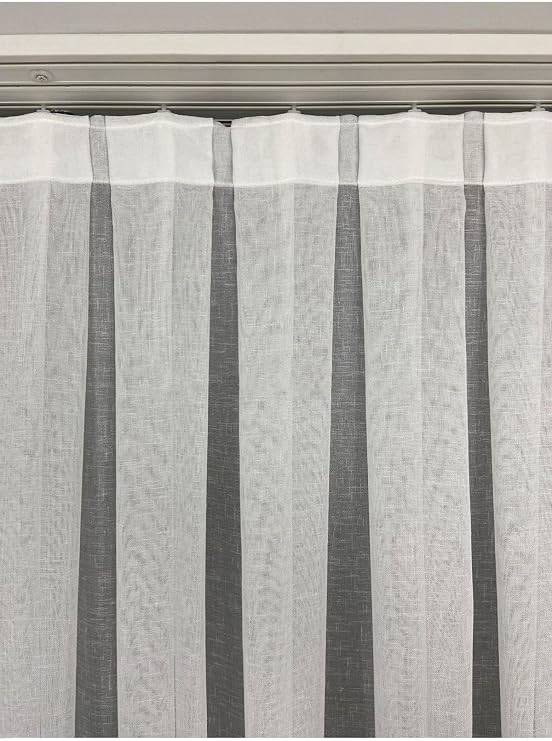 Ev Depo Home Taç Naturel Keten Tül Perde Pilesiz Düz Dikim Ekstrafor Büzgü Tek Kanat TACNTRLKTNEKSTRFR, Ekru, 120 x 250
