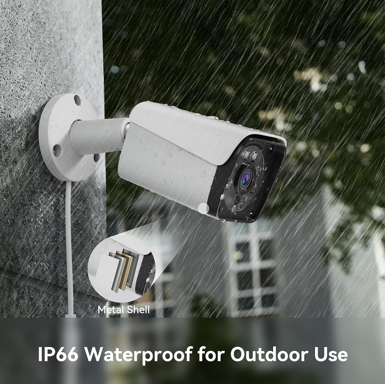 Wired Security Camera System Outdoor, 4CH 5MP Lite AHD DVR with 500G Hard Drive, 4 x 3MP Wired CCTV Camera, Indoor/Outdoor Surveillance DVR Kit with Human Detection, Night Vision 5 81BusKIXEEL. AC SL1500