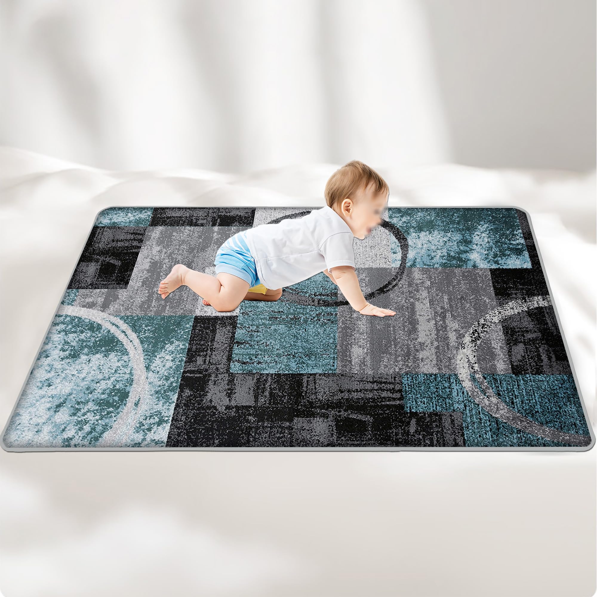 Tapis d'éveil et de jeux épais de 2 CM Beb, confort antidérapant