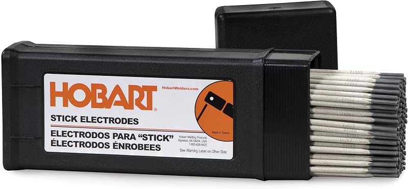 Hobart 770465 7014 Stick, 1/8-10lbs | High-deposition 7014 stick electrode; 70,000 PSI; all positions; runs AC, DCEN or DCEP