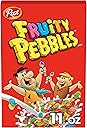 Fruity Pebbles Breakfast Cereal For Kids, Gluten Free, Made With Sweetened Puffed Rice, 11 Oz