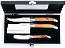 Cheese knives, Luxury Line, Olive wood, set of 3 pieces, giftbox included