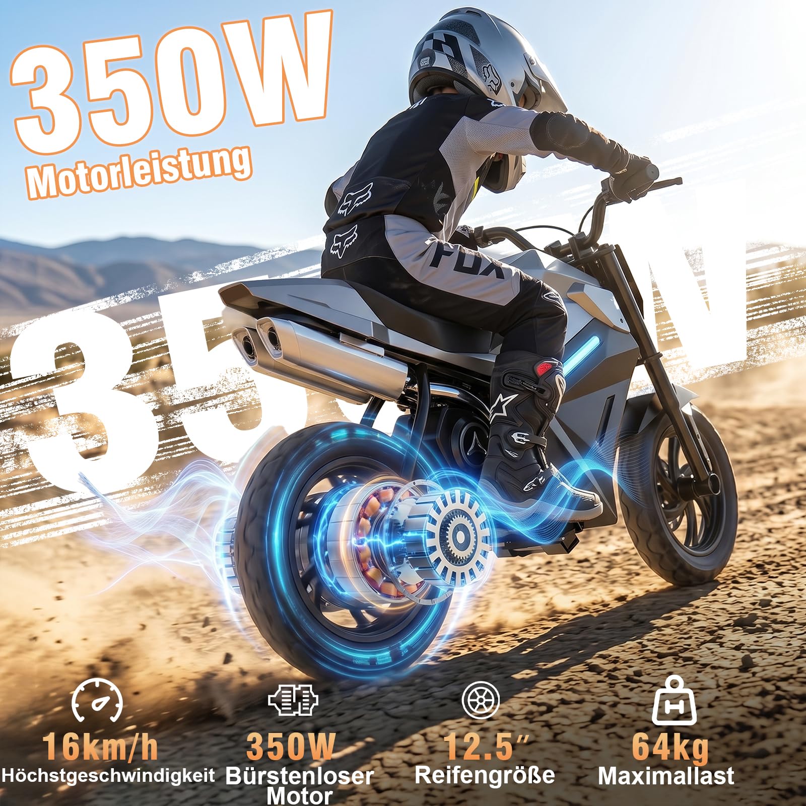 Motocicletta Elettrica per Bambini miniadv-200
