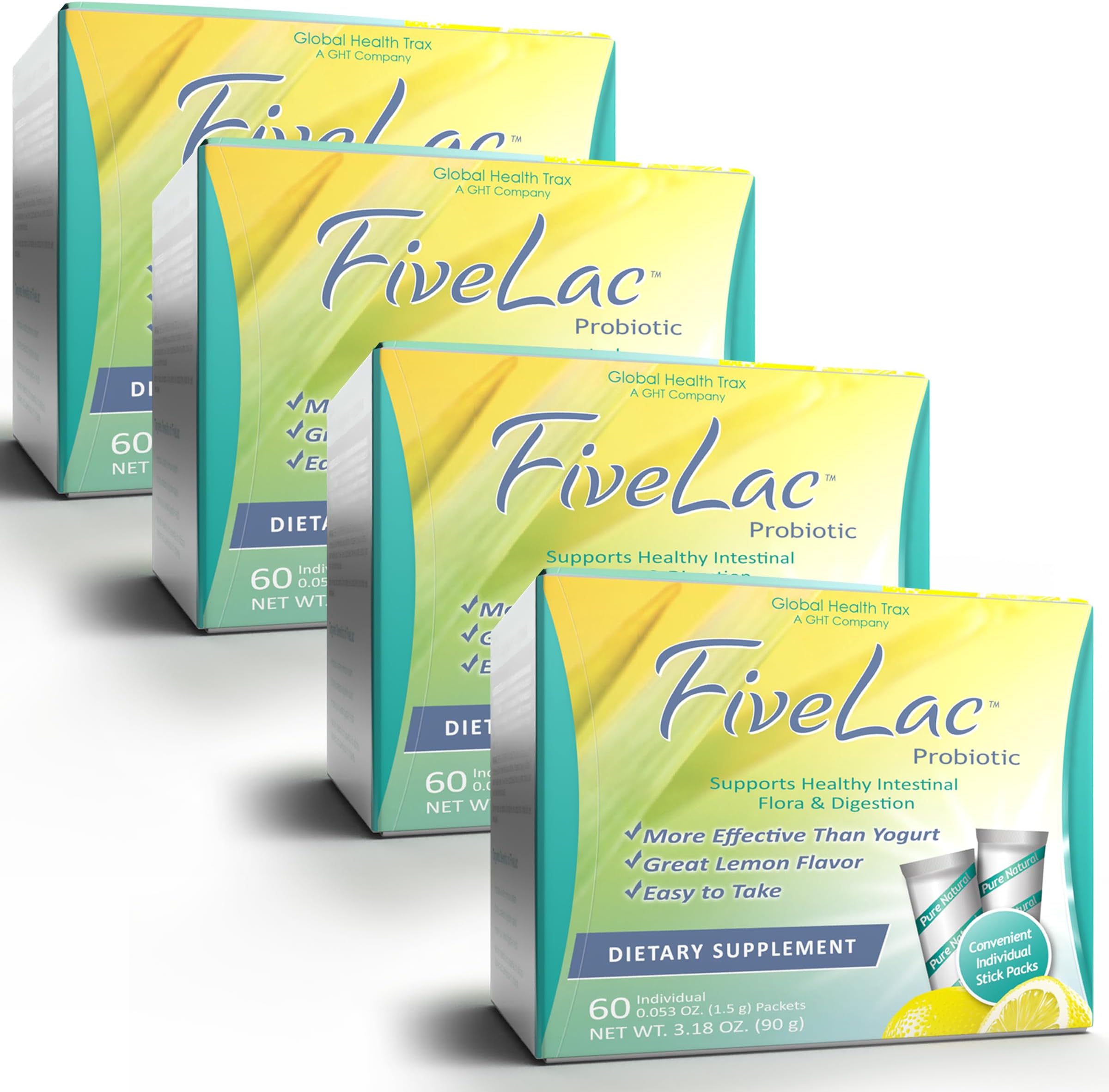Global Health Trax FiveLac Pack of 4 for the price of Three Buy 3 Get 1 Free