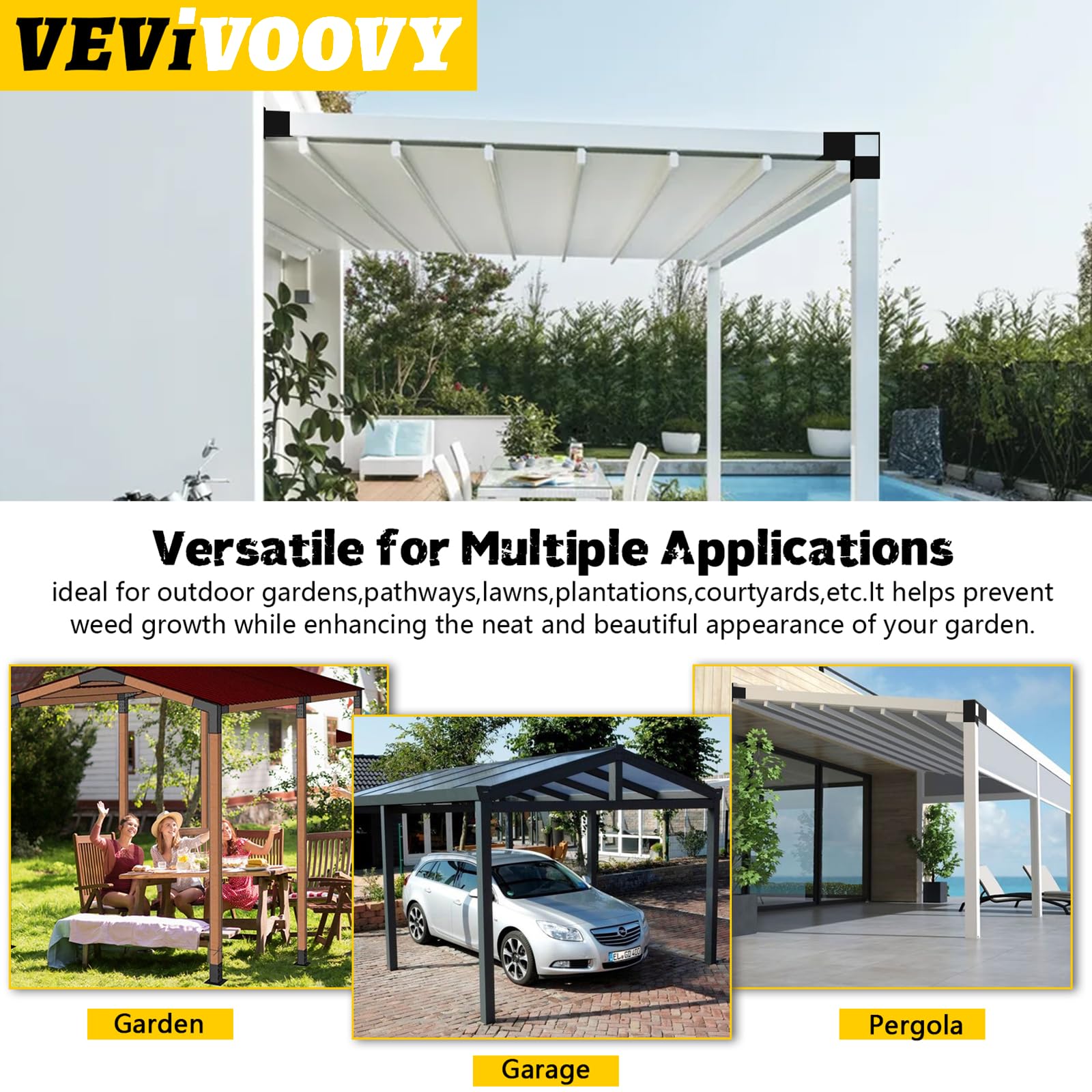 Soporte de pérgola en forma de L de 15 grados, 4 unidades, soporte de esquina de 2 vías para cenador de 6 x 6 (tamaño real: 5.5 x 5.5 pulgadas), vigas de madera para interiores y exteriores