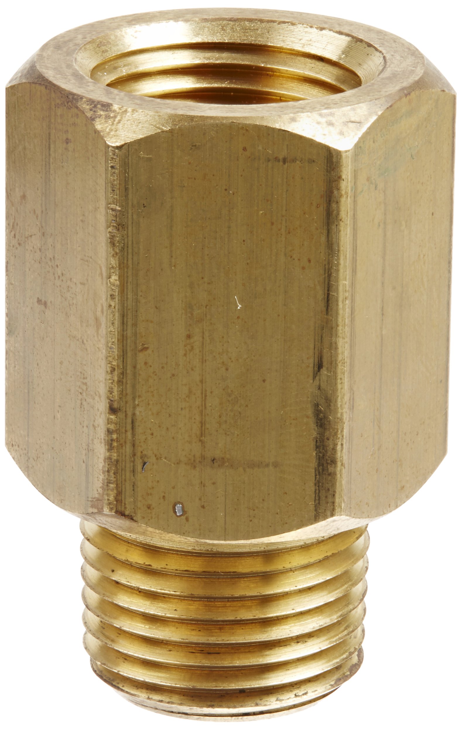 Sintered Pressure Snubber, 1/2 NPT, Brass, "A" Disc Installed, Pressure Rating 6,000 PSI