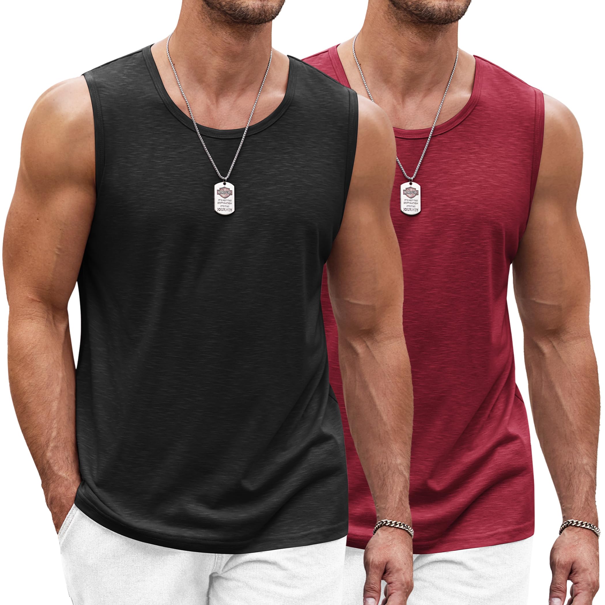 COOFANDY Herren Tank Top Ärmelloses Shirt Leicht Fitness Muskelshirt Schnelltrocknendes Gym Achselshirt Sleeveless Funktionsshirt für Männer