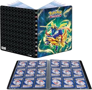 Ultra PRO - Pokémon Sword & Shield 9-Pocket Portfolio Crowned Sword Zacian & Crowned Shield Zamazenta, Protect & Store up to 360 Standard Size Collectible Pokémon Trading Cards, Collectible Cards