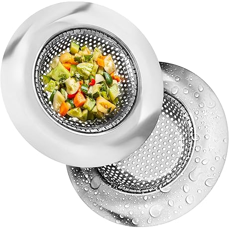 Kitchen Sink Strainer: Food Catcher for Most Sink Drains