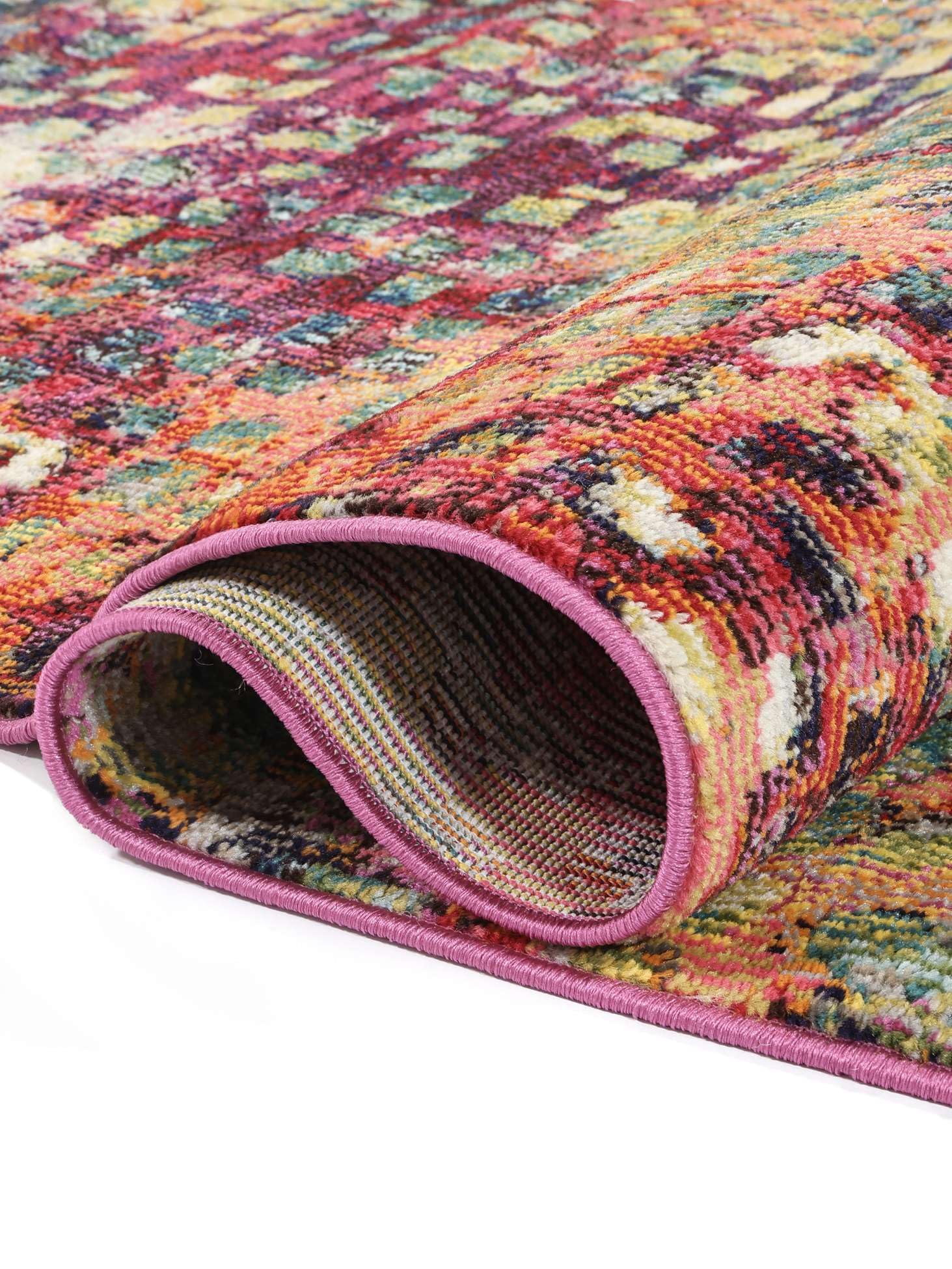 RugVista Davina, Tapis, Modernes, 133 x 190 cm, Rectangulaire, Poil Moyen, Salle de séjour, à Manger, Chambre, Cuisine, Nettoyage Sec Seulement, Multicolore