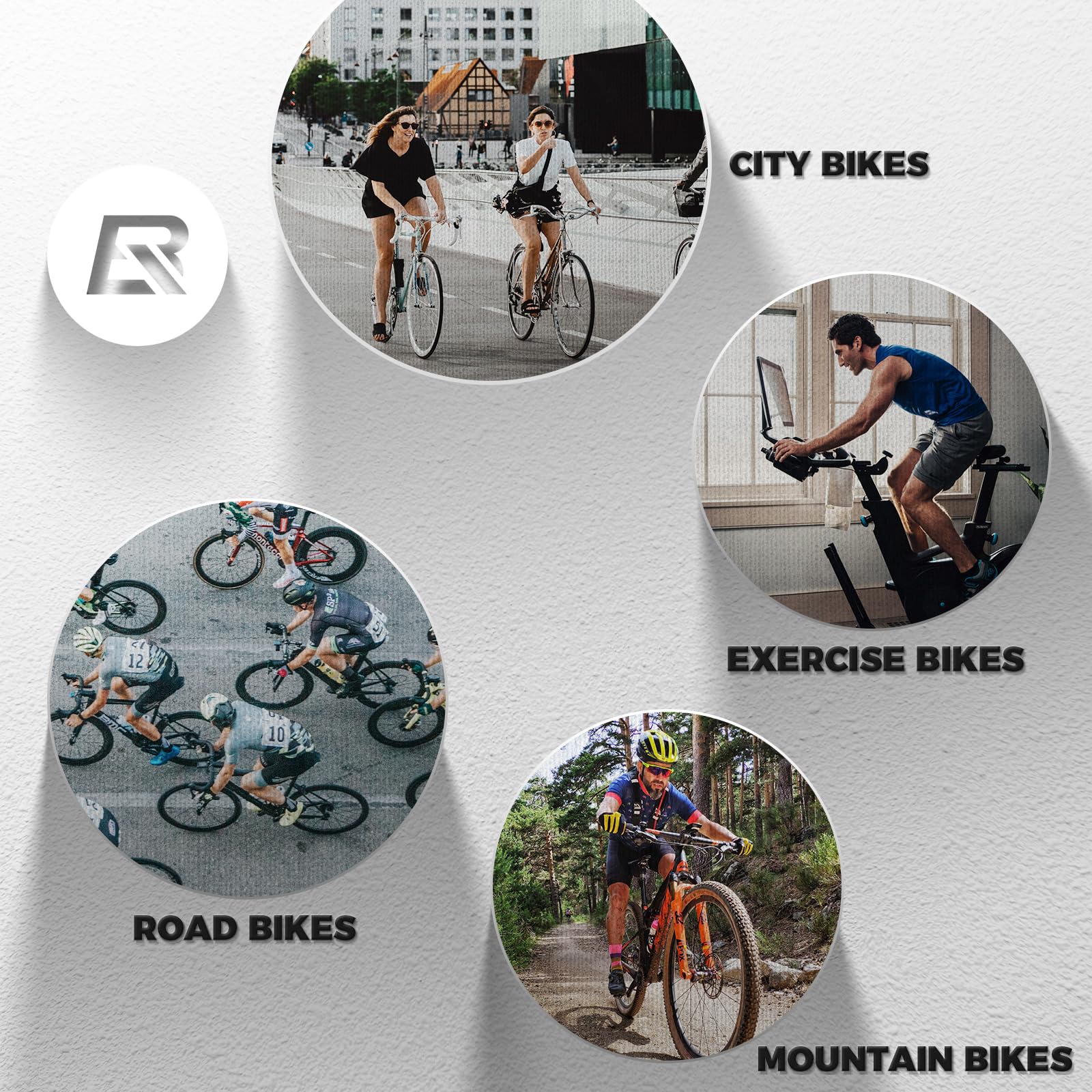 ROCKBROS Copri Sella Bici, Coprisella Gonfiabile, Sellino Bici in Gel Morbido, con Copertura Impermeabile, Unisex per MTB, Bici da Strada e Gravel