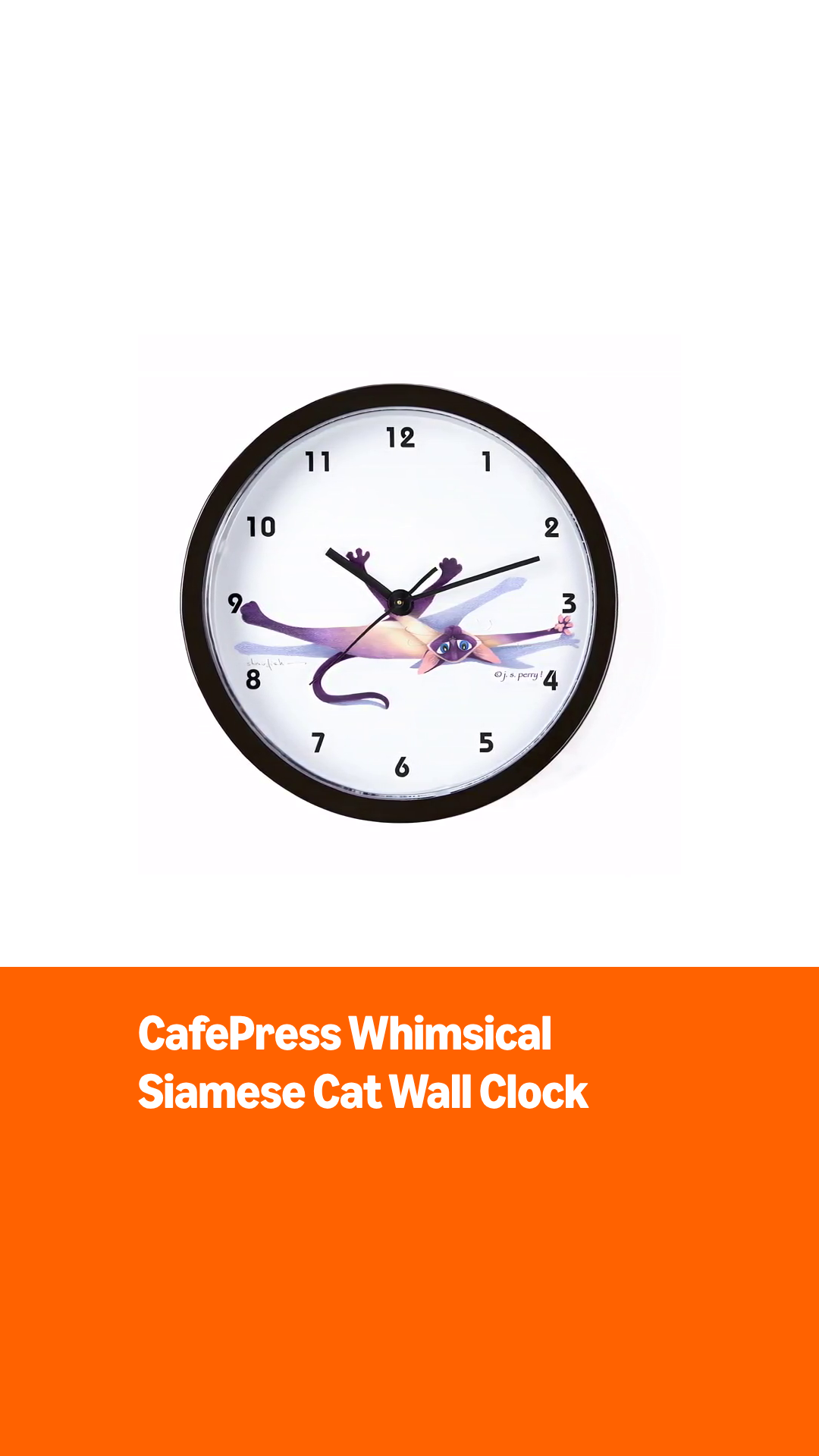 Reloj de pared analógico redondo 9.5" CaféPress miniatura 7