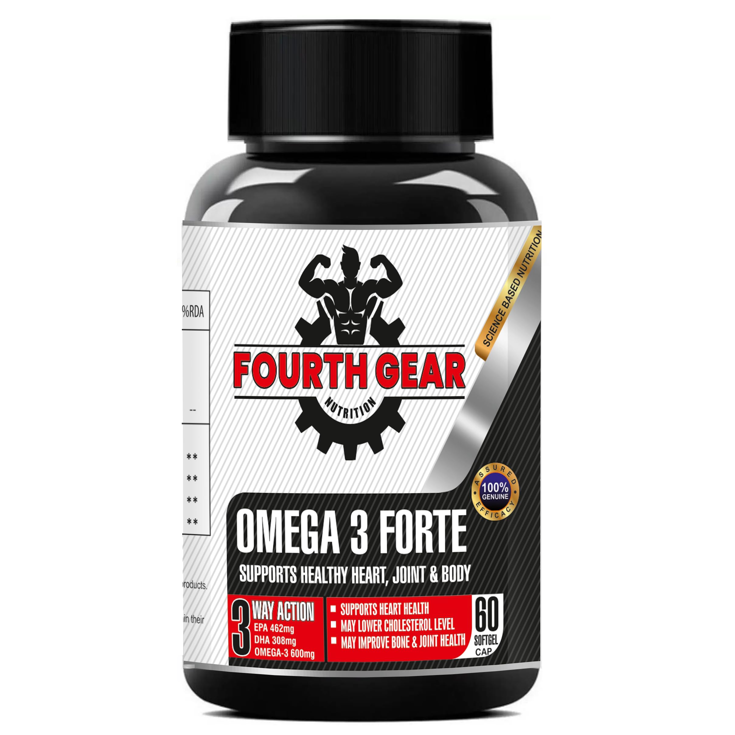 Fish Oil Softgels Capsules | 600mg Omega 3 With EPA and DHA | Supports Heart, Bone And Joint Health | Nutritional Supplement For Men And Women | 60 Capsules | Pack Of 1-image-39