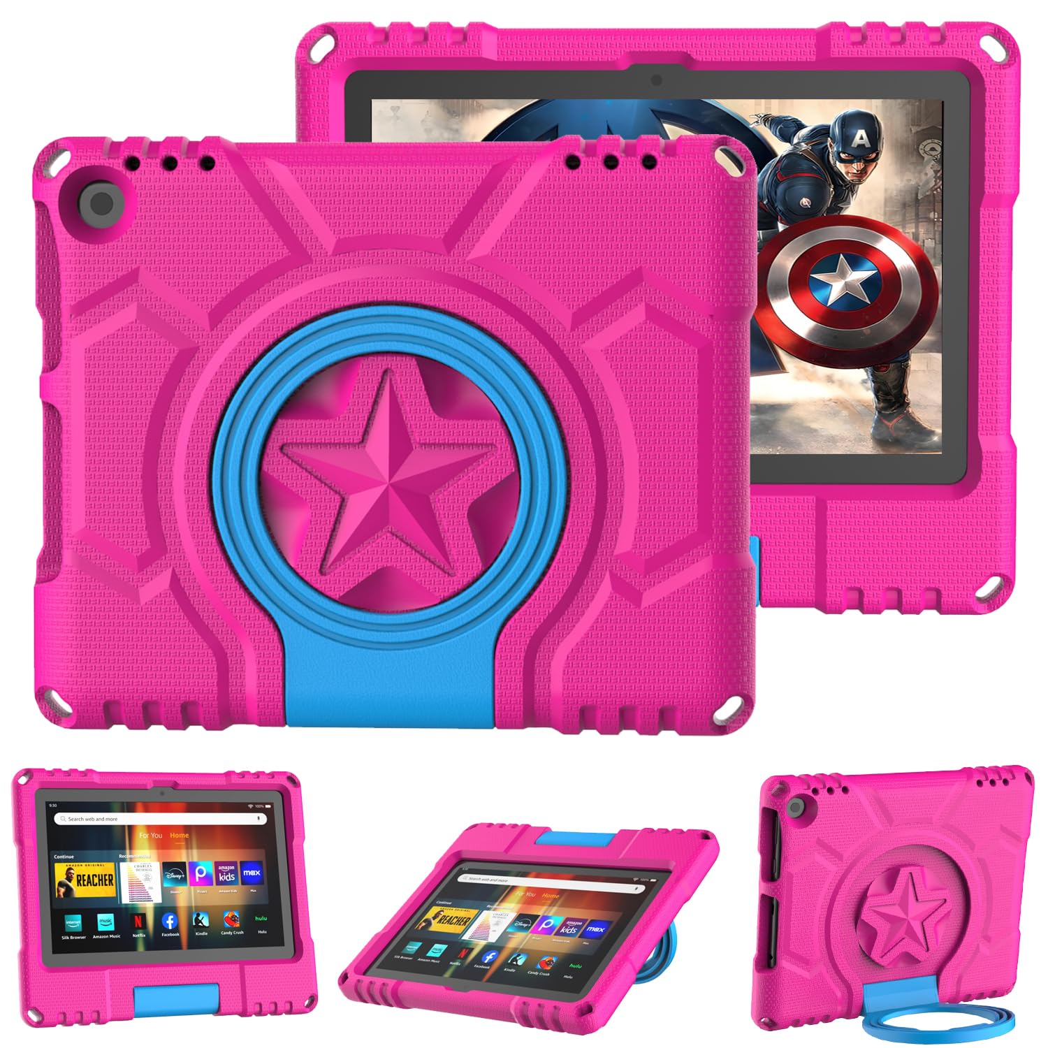 Fire HD 8 Tablet Case For Kids,Kindle Fire HD 8 Case,Amazon Fire Tablet Case For Kids Kindle Fire Hd 8 Case Amazon Fire Tablet 8 Case Shockproof Handle Stand Kids