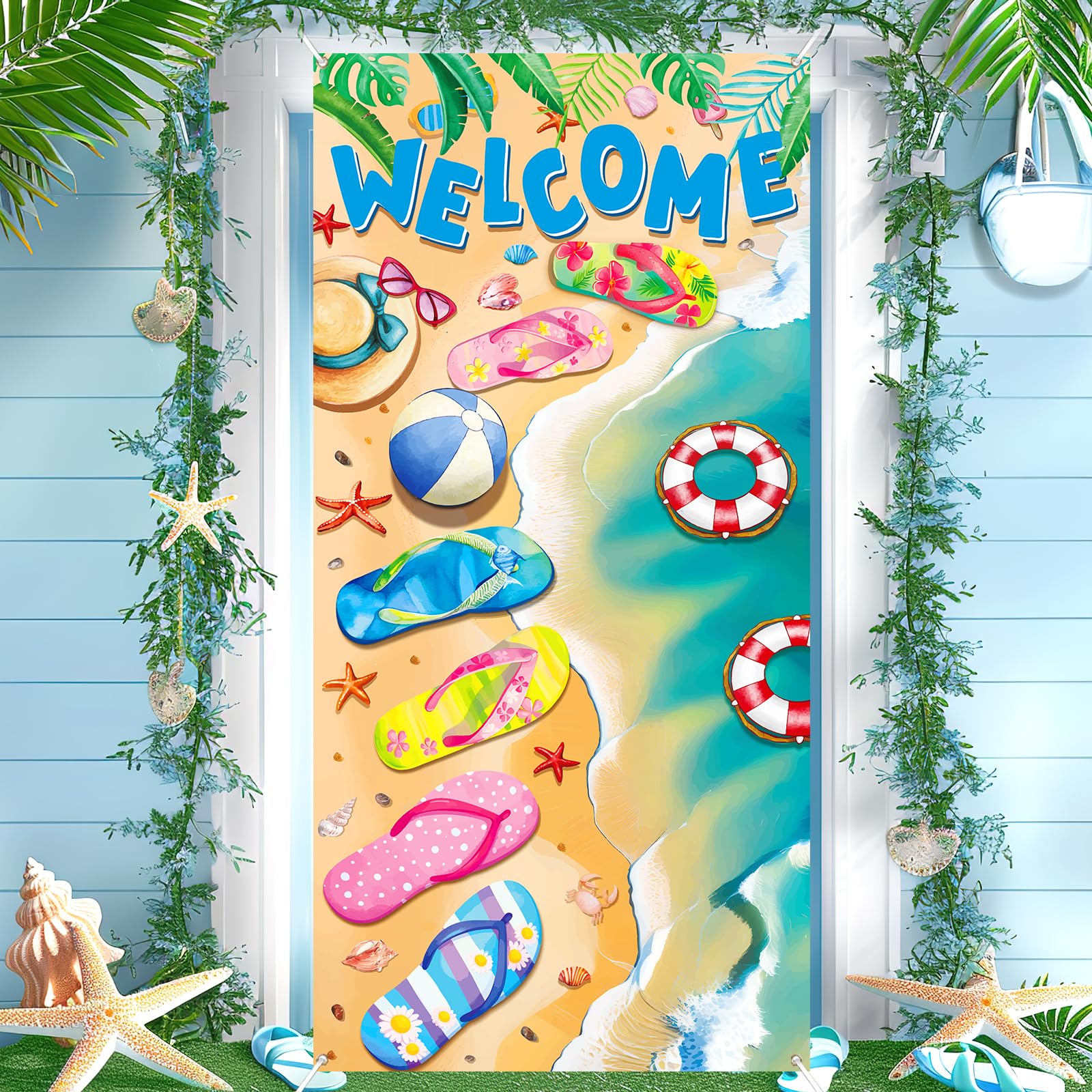 Hello Summer Beach Banner