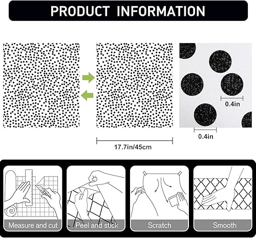 Miniatura 3 de Papel tapiz autoadhesivo decorativo, con respaldo adhesivo, calcomanía para paredes de habitación, sala de estar, guardería, con diseño de lunares