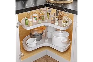 YITAHOME 28-Inch Kidney Shaped Corner Kitchen Cabinet Storage