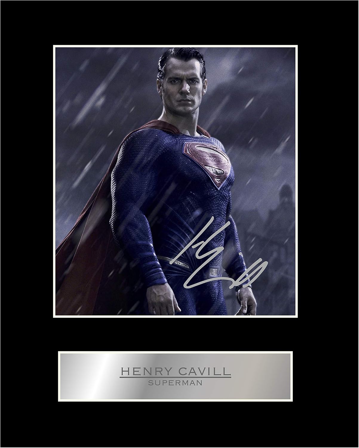 iconic pic Henry Cavill Signed Mounted Photo Display Superman Autographed Gift Picture Print