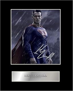 iconic pic Henry Cavill Signed Mounted Photo Display Superman Autographed Gift Picture Print