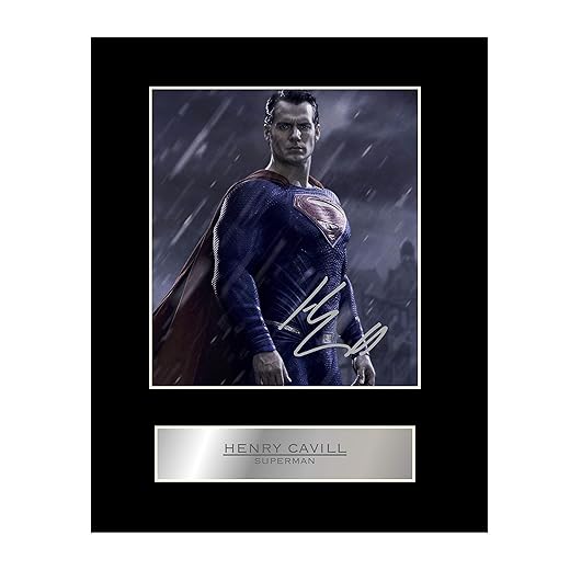 iconic pic Henry Cavill Signed Mounted Photo Display Superman Autographed Gift Picture Print