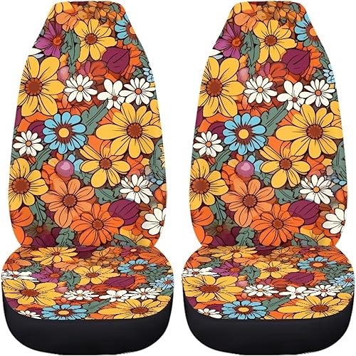 Miniatura 8 de Drydeepin Bandera estadounidense negra 4 de julio, accesorios de automóvil, 2 fundas de asiento para asientos delanteros, decoración interior,