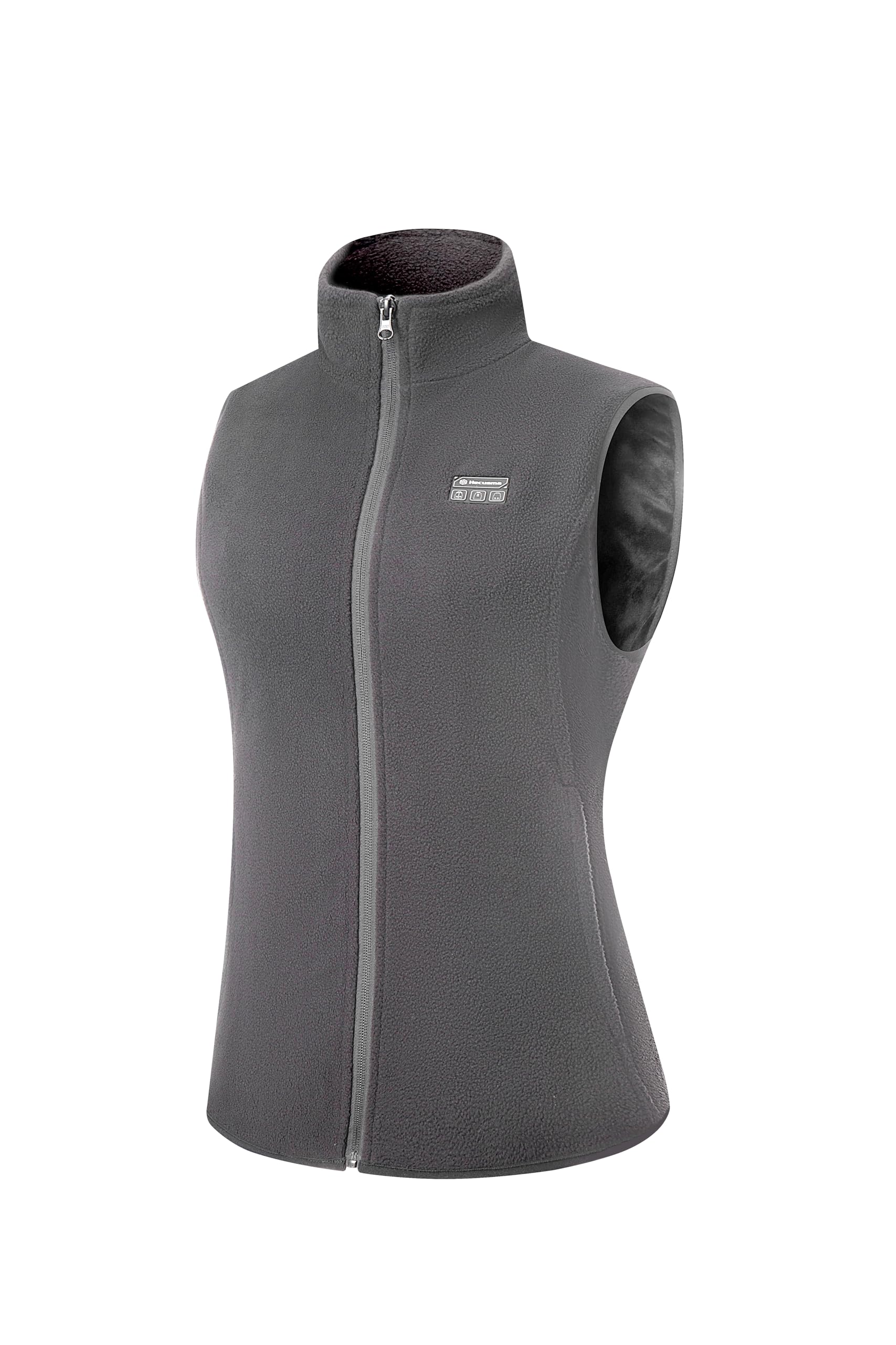Pile Gilet Riscaldato Donna con 16000mAh 7.4V Batteria Inclusa, Gilet Donna Riscaldato, Gilet Riscaldato in Pile per Caccia, Sci e Motociclismo all'Aperto-S