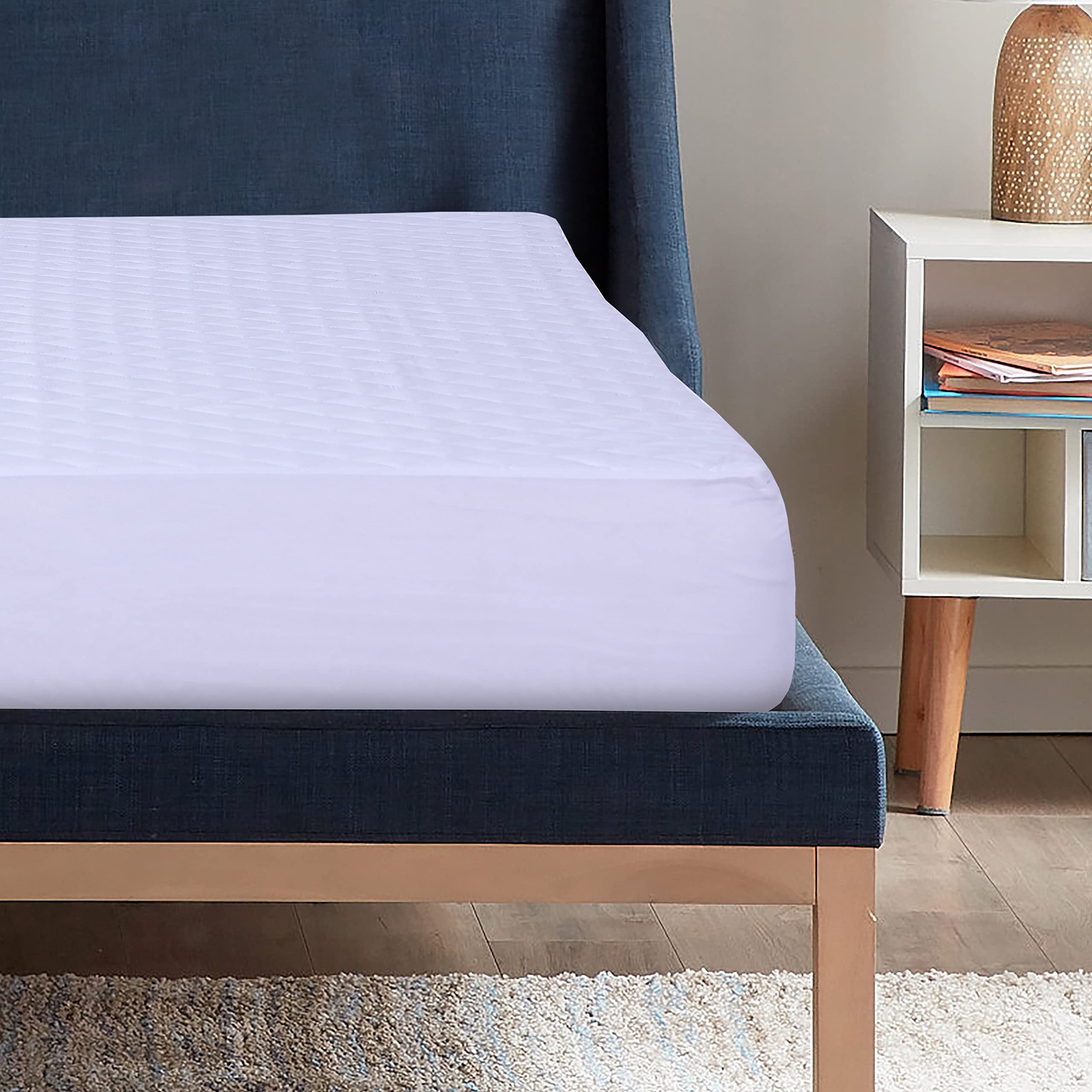 Night Comfort Waterproof Mattress Protector Nightcomfort Waterproof Luxury Quilted Mattress Protector Anti Allergy 38 Cm Extra Deep, Double