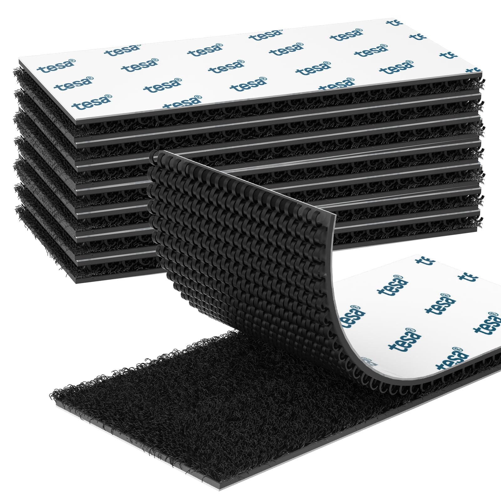 EMITEVER Klettband Selbstklebend Extra Stark- Klettverschluss Selbstklebend Heavy Duty-Doppelseitiges Vielseitig einsetzbar Tape für Innen & Außen DIY, Organisation