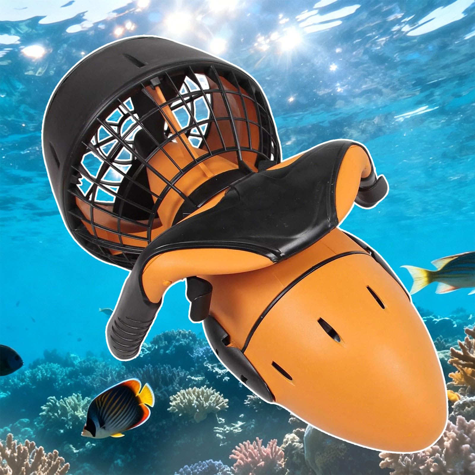 Sotikarery 2Battery Sea Scooter Dive Propulsion Underwater Vehicle - Underwater Seascooter,500W Motor & Long Battery Life A Powerful Diving For Unforgettable Water Adventures