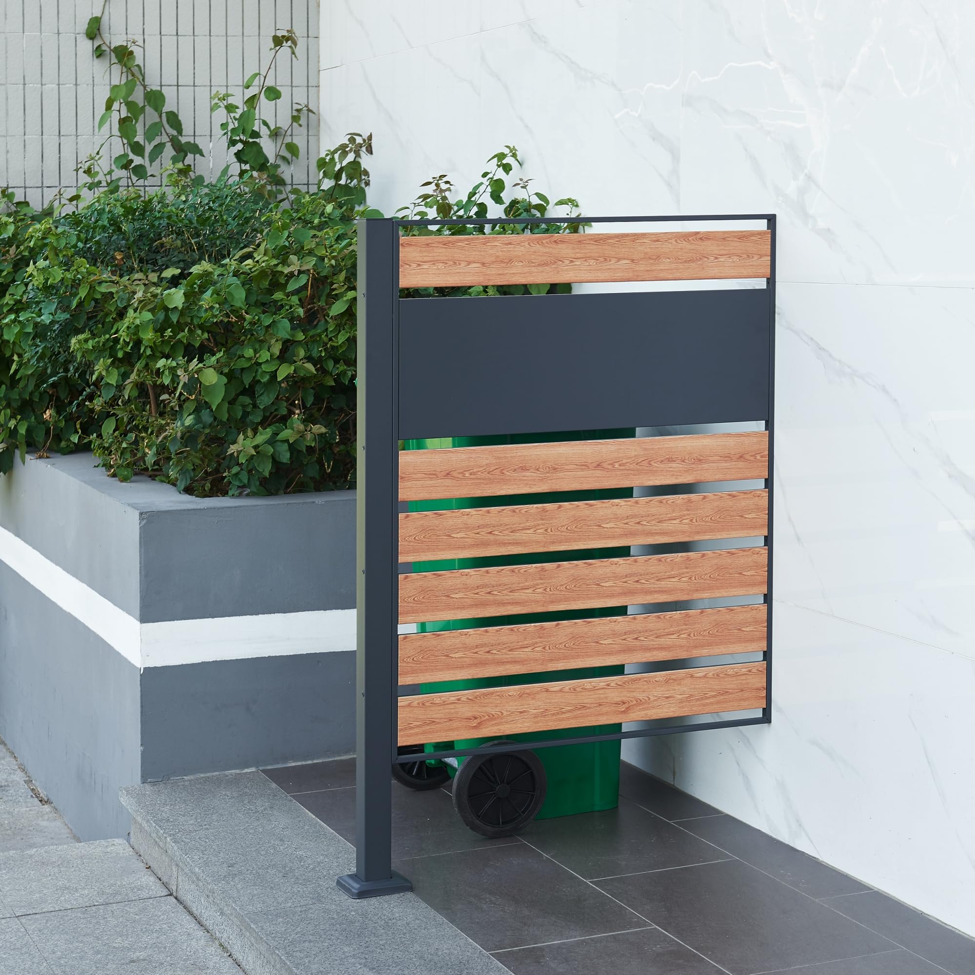 cache-poubelle extérieur 120l bois