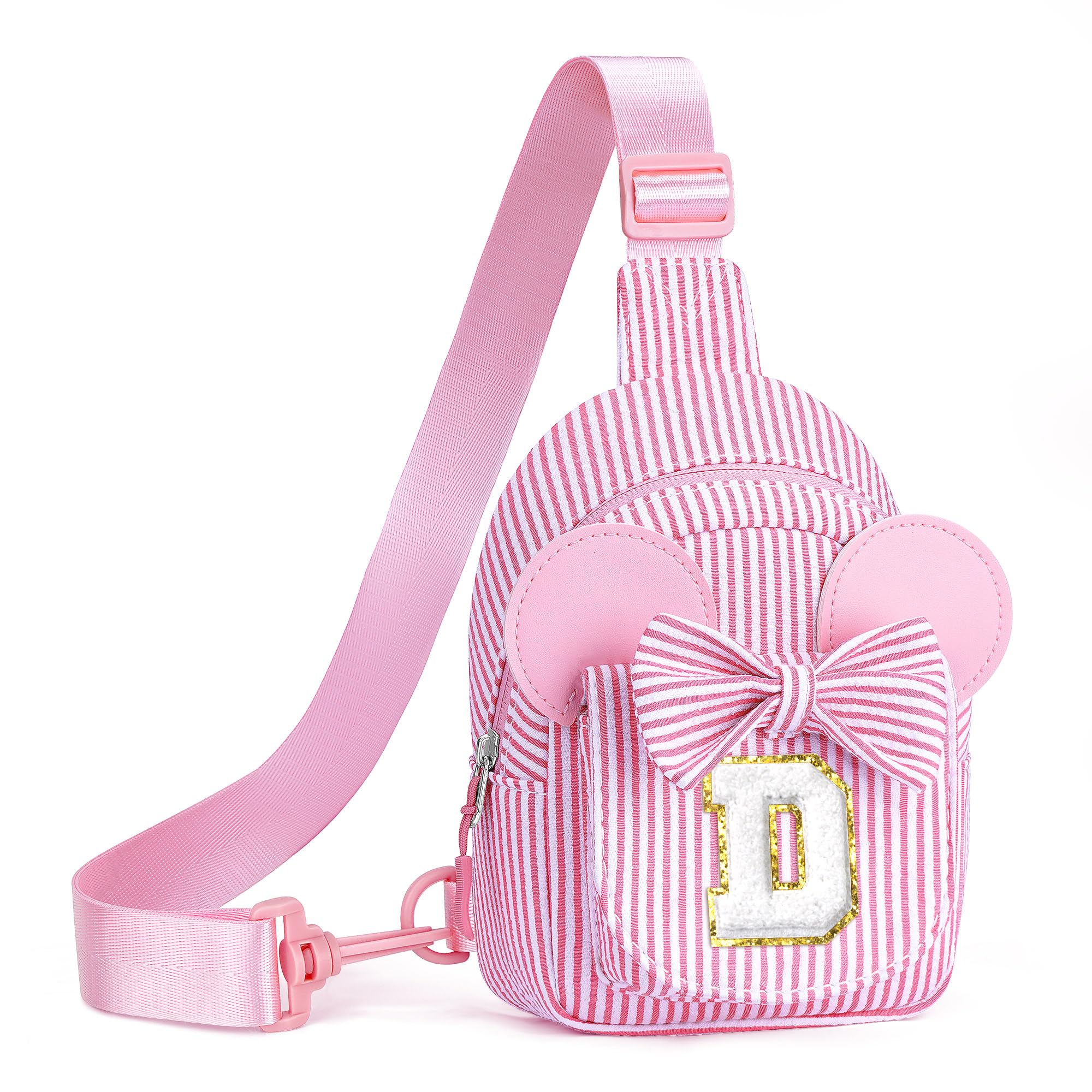 Personalized Gifts for Girls Sling Bag Purse for Toddler, Pink D