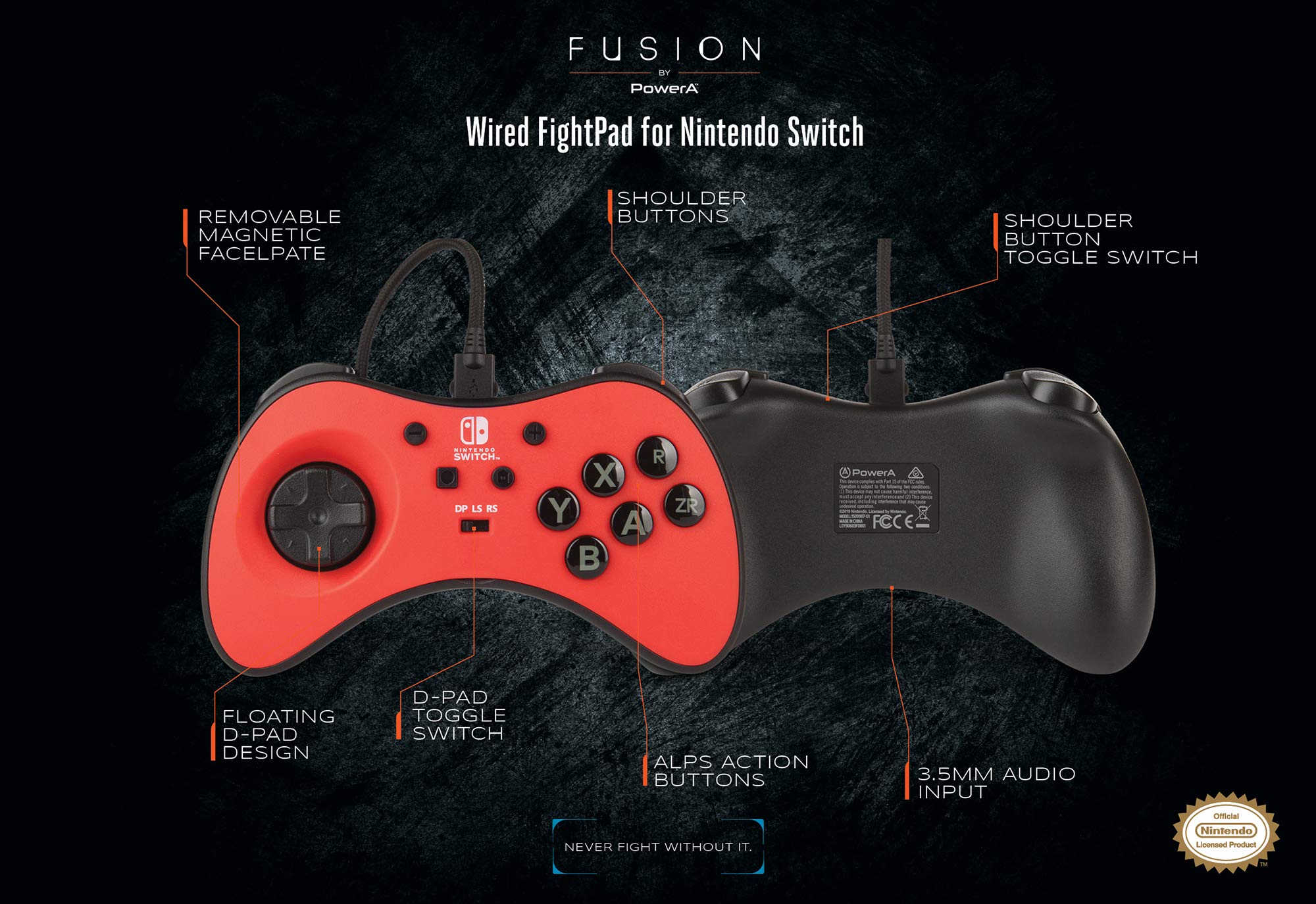 PowerA FightPad Manette Filaire Fusion pour Nintendo Switch