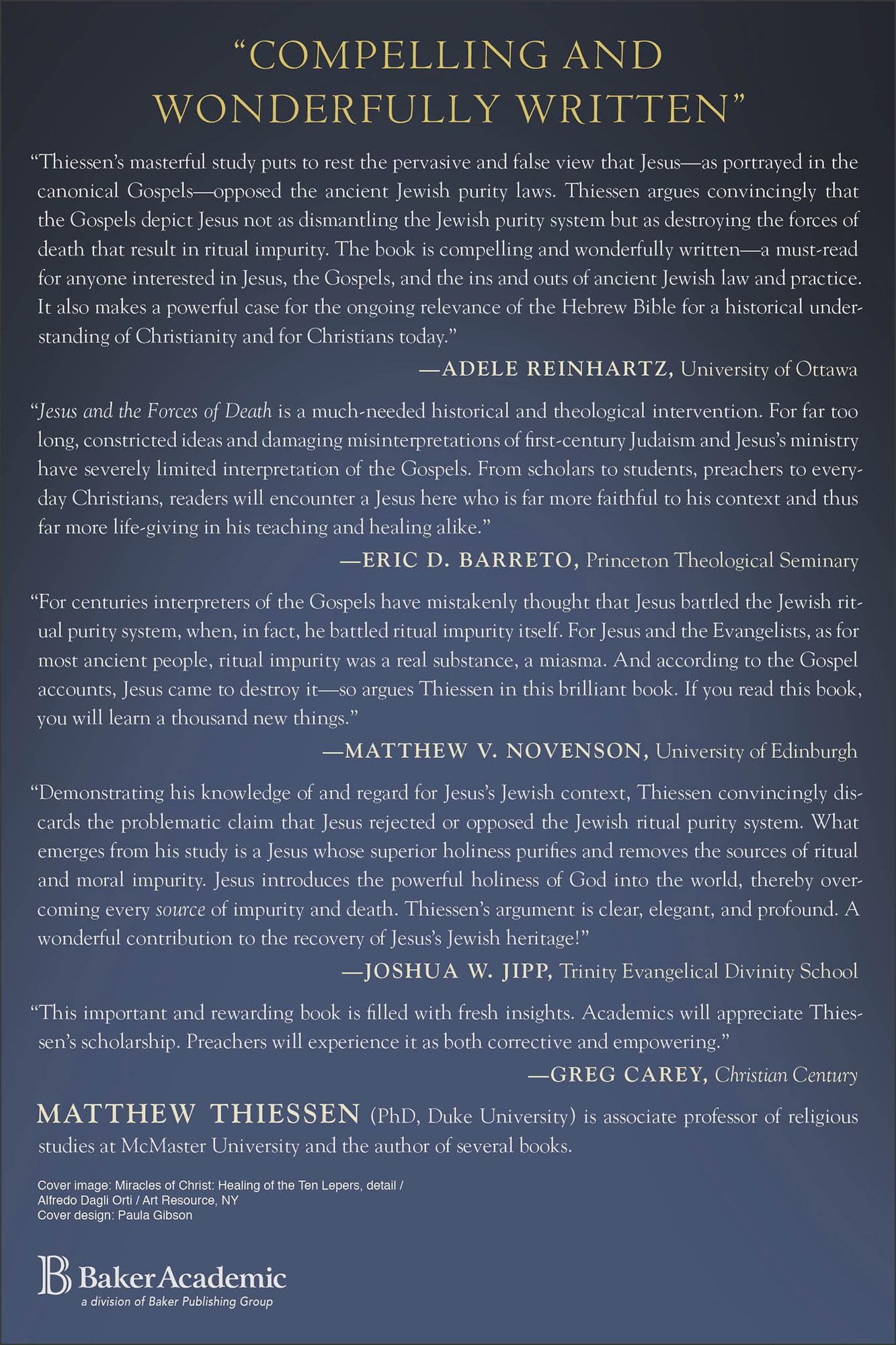 Jesus and the Forces of Death: The Gospels' Portrayal of Ritual Impurity Within First-Century Judaism