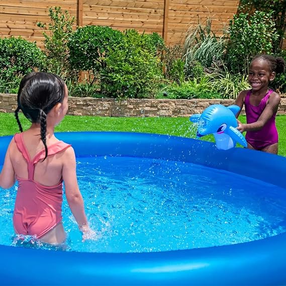 H2OGO! Dolphin Inflatable Swimming Pool, Oasis Underwater