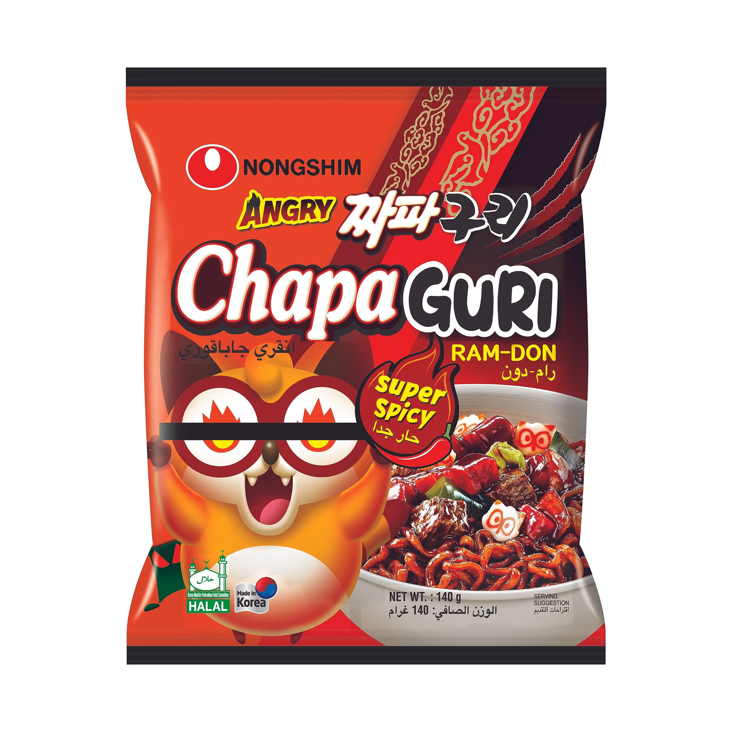 Nongshim Angry Chapaguri Noodle, 140 gm