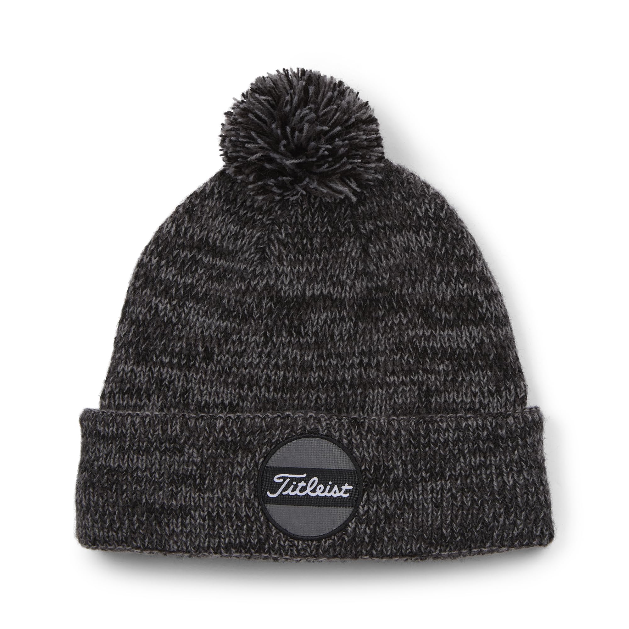 Titleist Junior Boardwalk Pom Pom Golf Beanie, Heather/Black, One Size Fits All