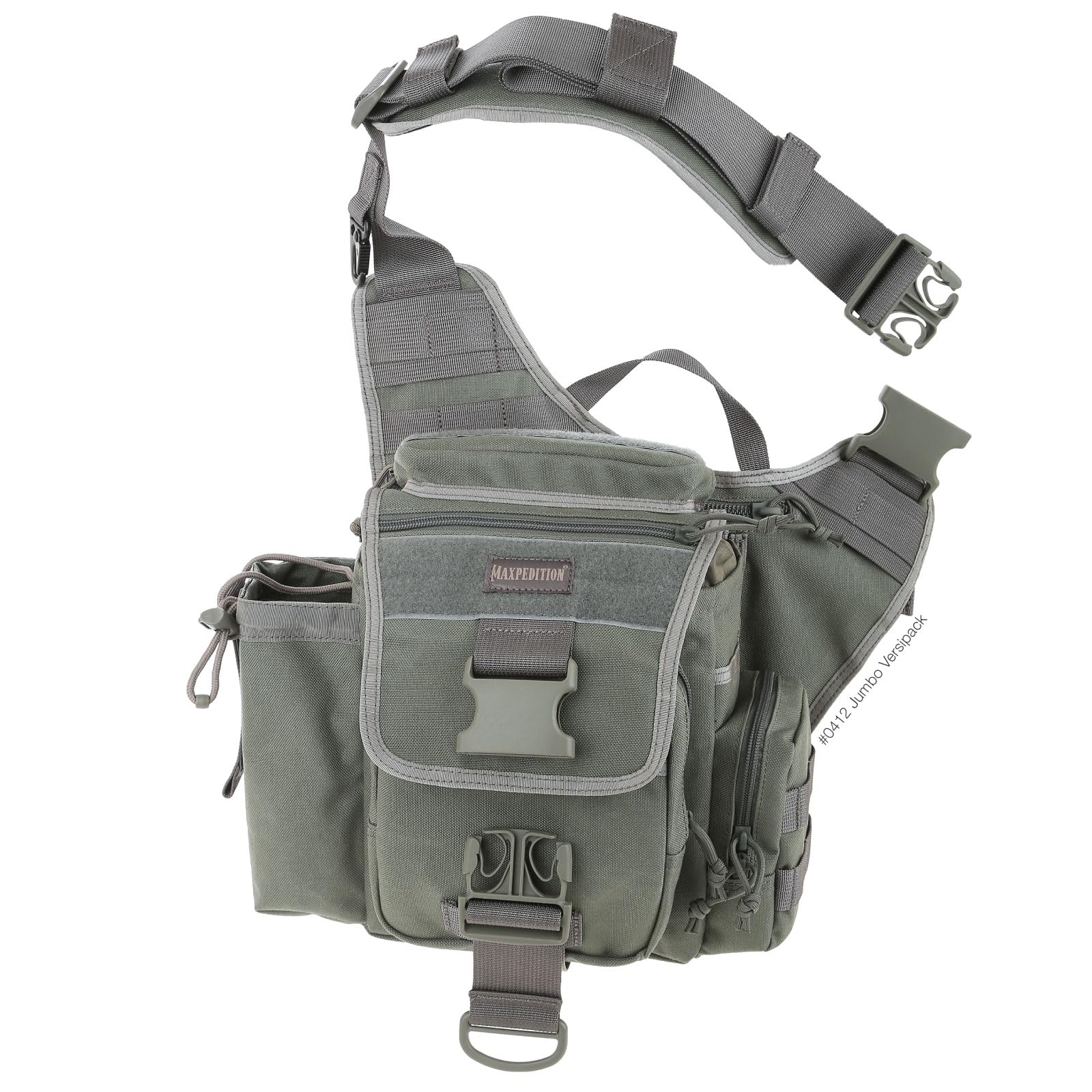 Maxpedition Jumbo Versipack Torba na ramię - Liście Zielone, 3,5 l, Zielone liście, Rozmiar Uniwersalny