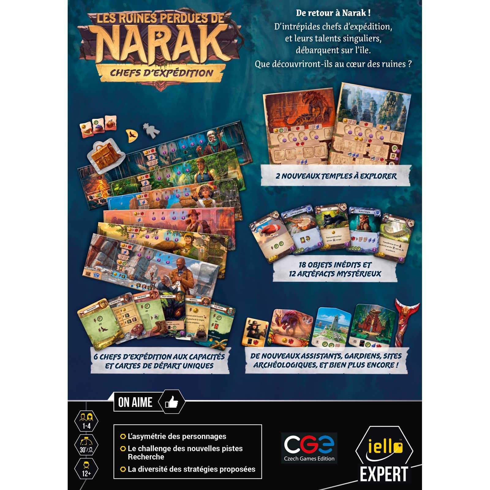 IELLO Game - Lost Ruins of Narak: Expedition Leaders, Lightweight, Moyen - Image 4