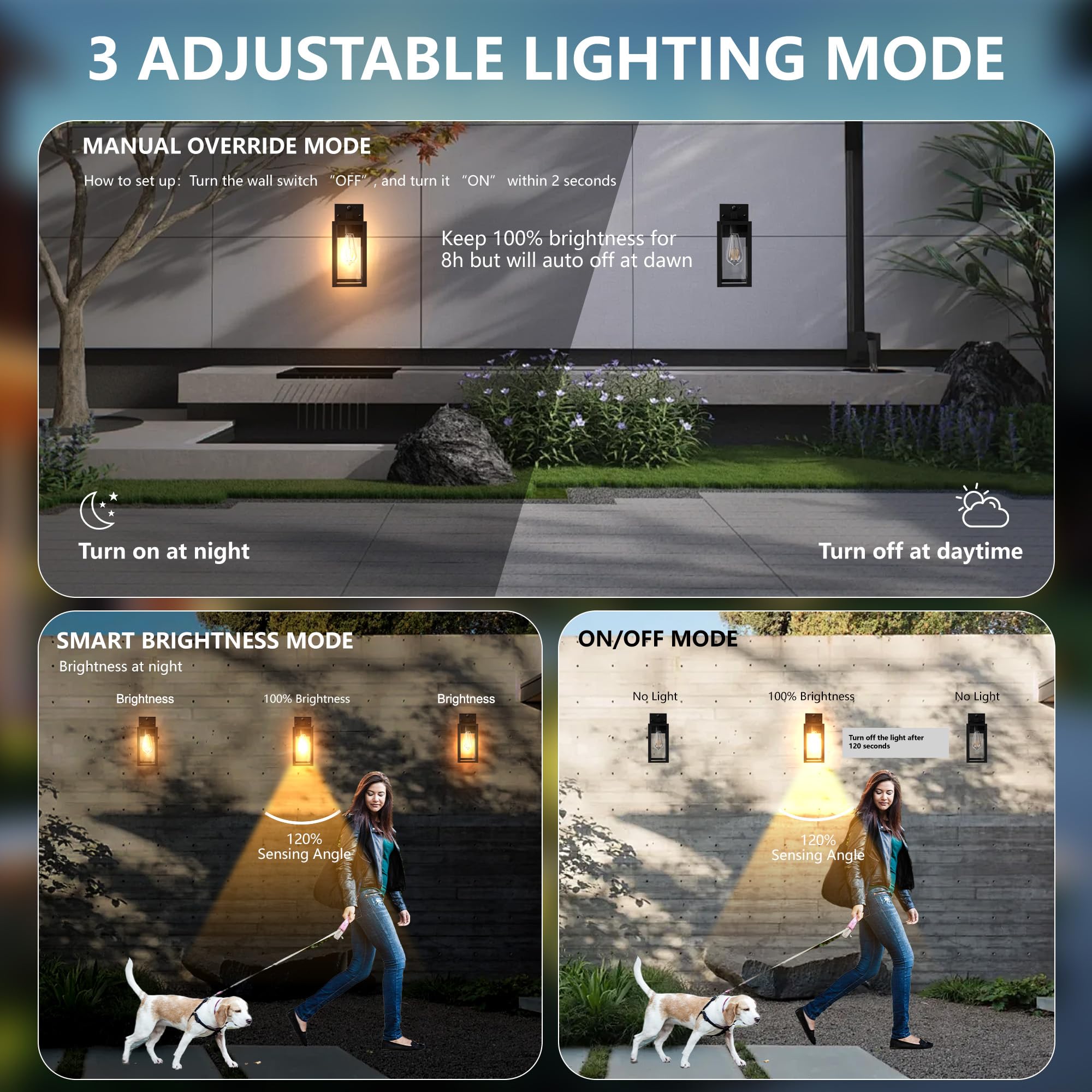 Kainozoic Dawn to Dusk Outdoor Sensor Motion Sensor Light Fixture