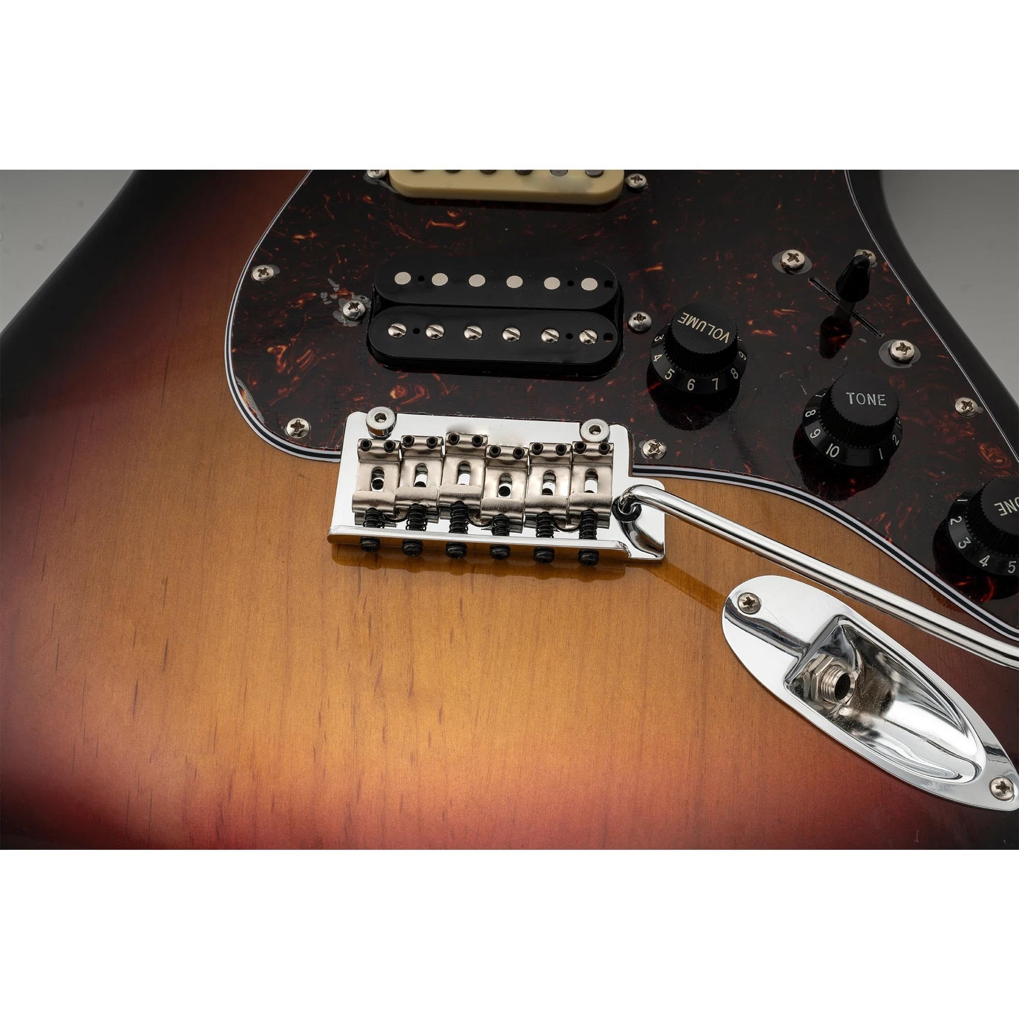 Mostek Gitarowy 54mm Standardowe Pełnoblokowe Ramię Pop-in W Stylu Vintage 2 Punktowy Mostek Gitarowy Tremolo(Chrome)