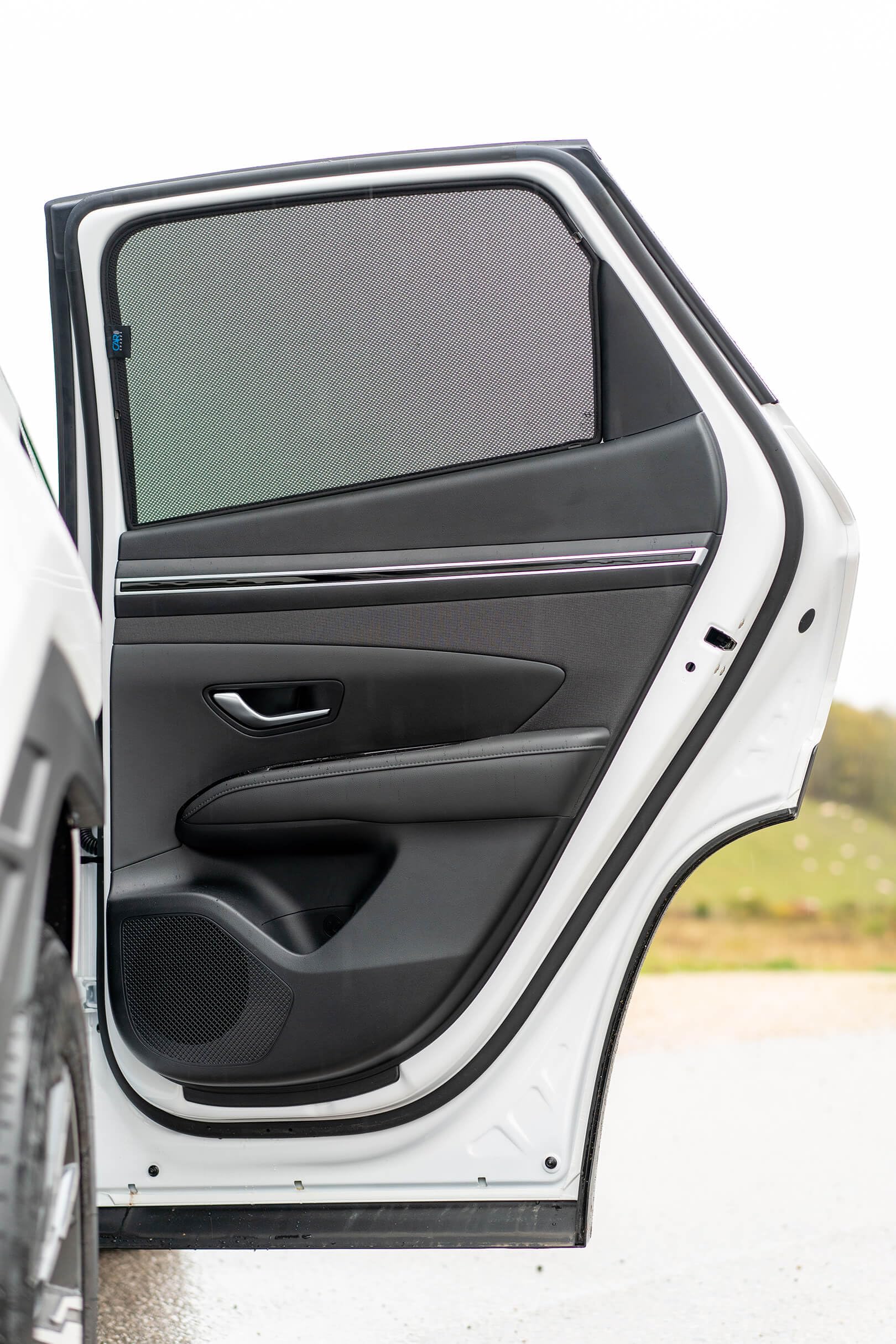 CAR SHADES Set (Porte Laterali Posteriori) Compatibile con Hyundai Tucson (NX4E) 2020- (2-Parti) Tendine Parasole su Misura