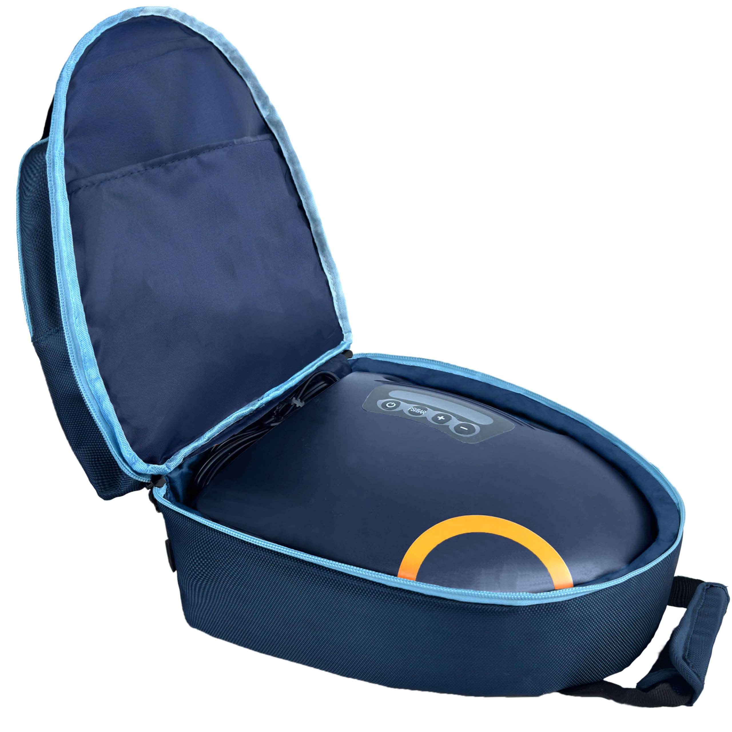 Carrying Waterproof Bag Compatible with KOSMEGAL，OutdoorMaster Paddle Board Pump The SHARK/Shark 2S SUP Pump, Electric air pump bag Portable Storage for Paddle Board Accessories(Box Only) (BLUE)