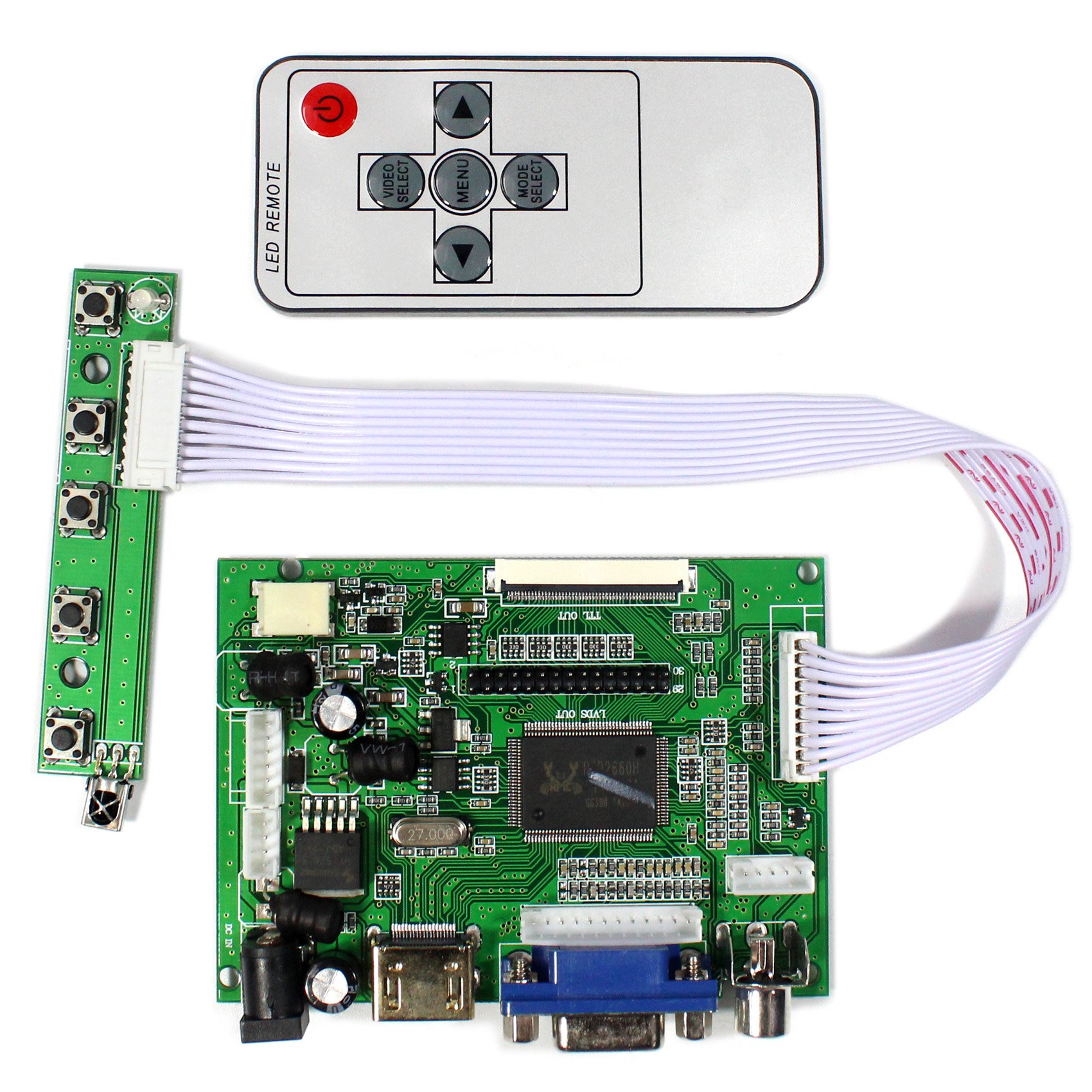 HDMI VGA 2AV LCD Controller Board For 6.5" AT065TN14 7" AT070TN92 AT070TN94 8"AT080TN64 9" AT090TN12 800x480 50Pins LCD Screen