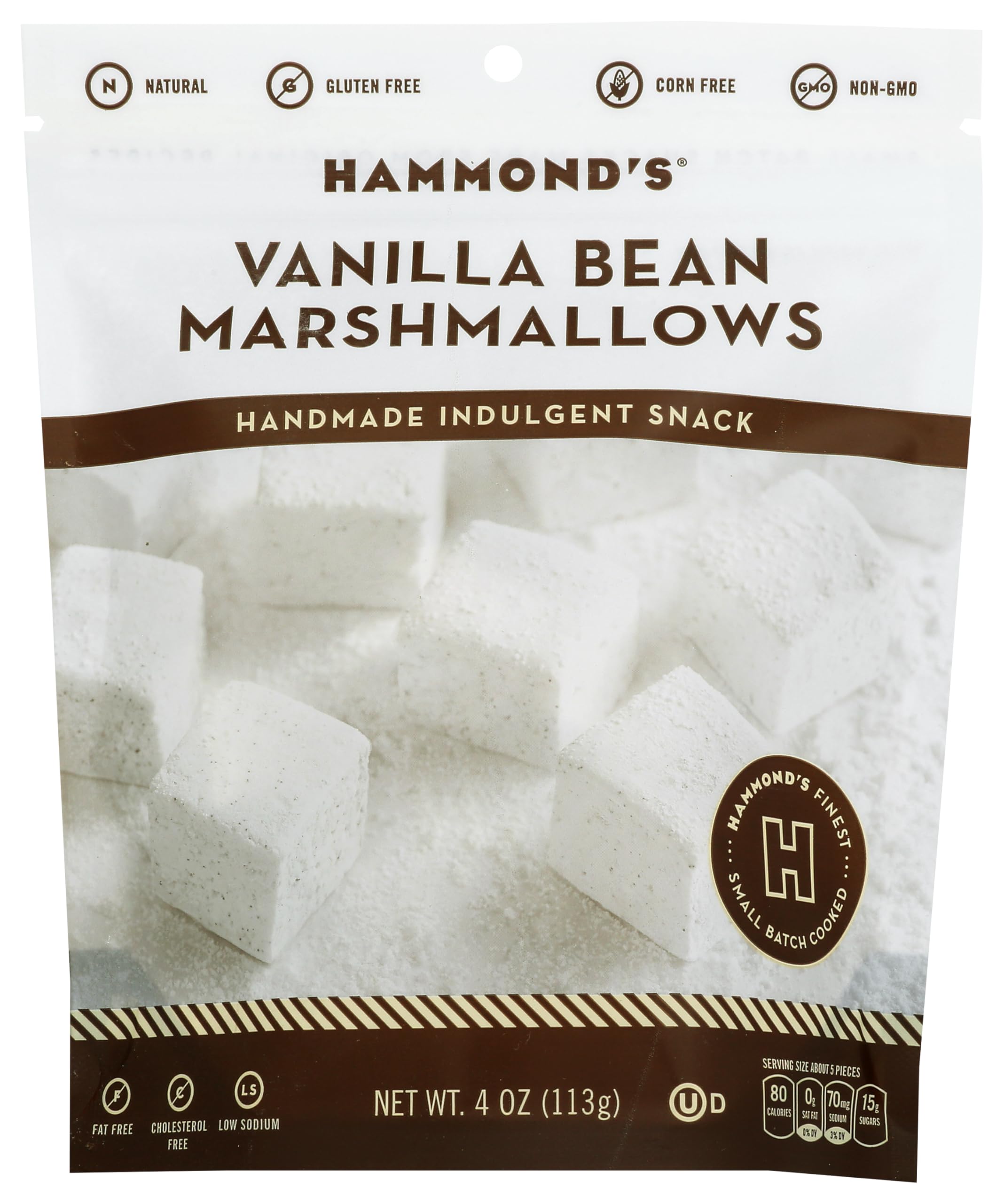 HAMMONDS CANDIES Vanilla Bean Marshmallows, 4 OZ